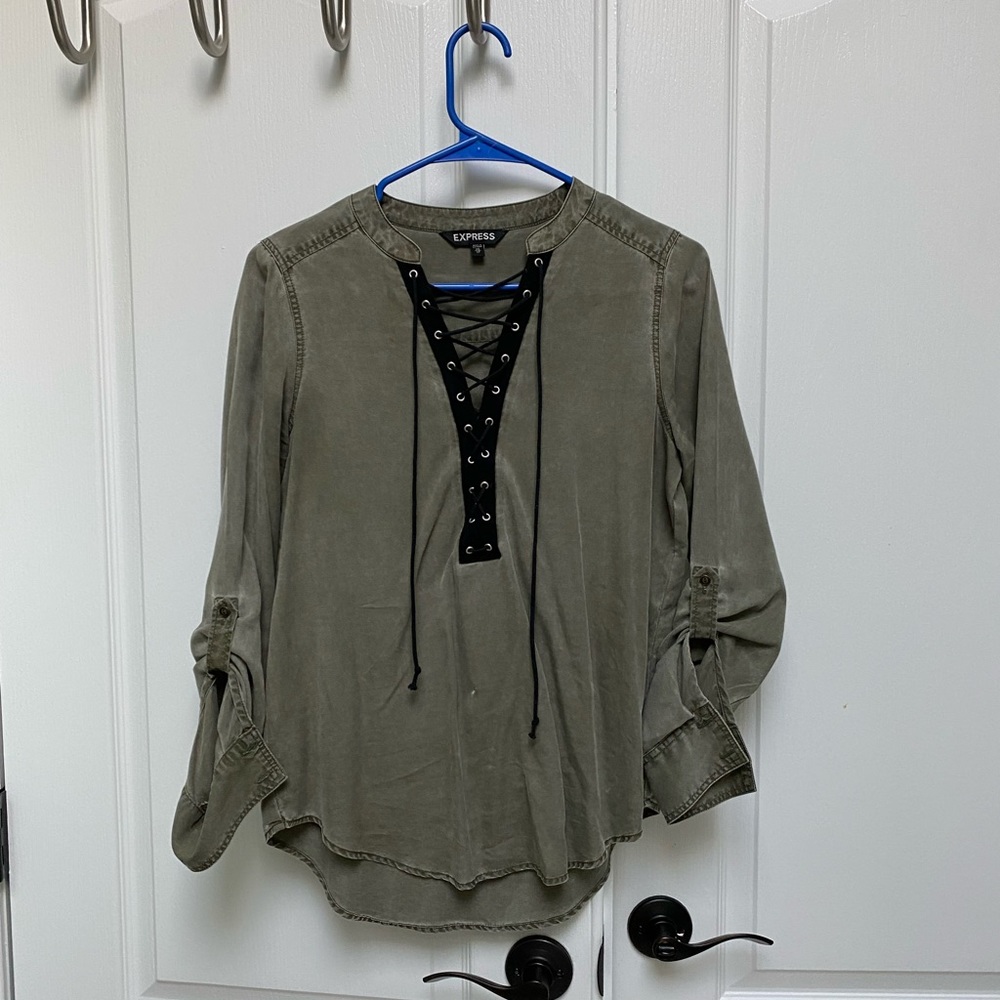 Tie front shirt